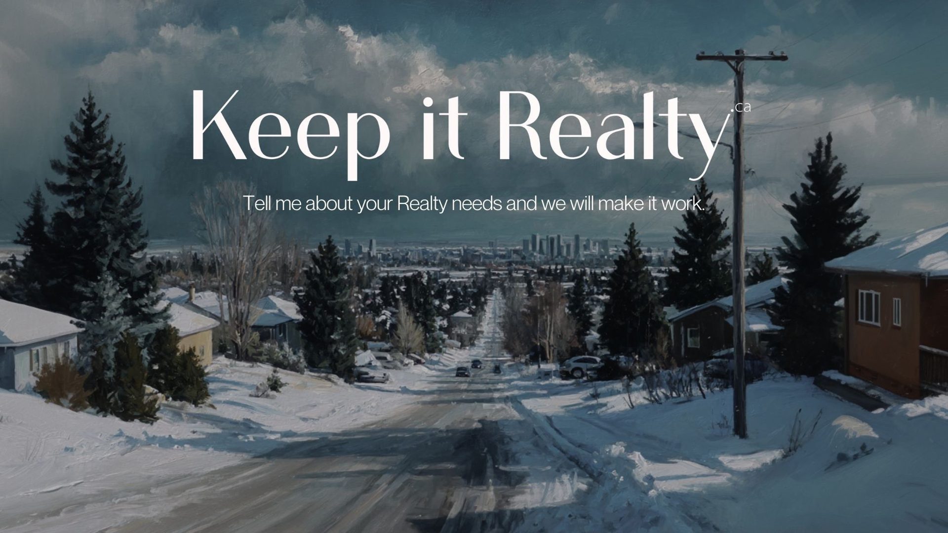 Keep it Realty — Calgary neighbourhood in winter.